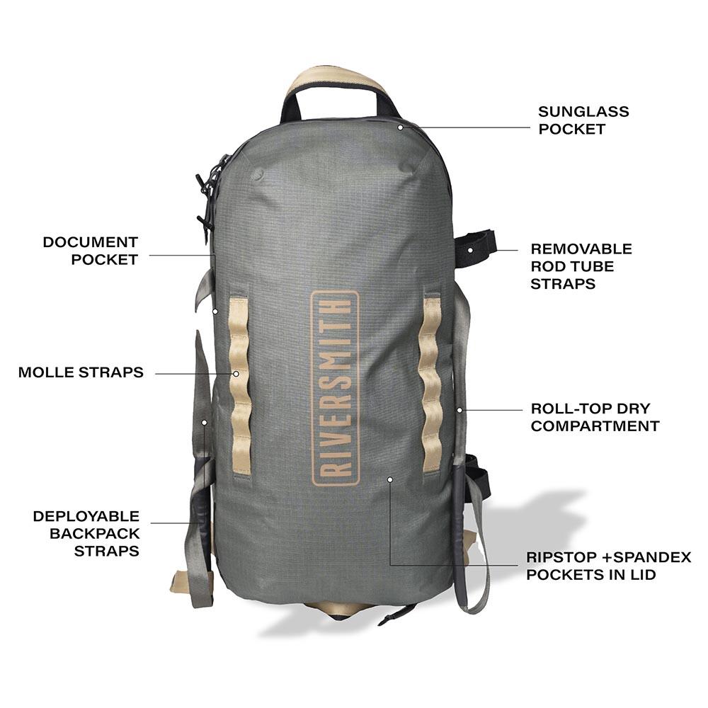 Riversmith Convoy Duffel 45L in Shadow Kelp